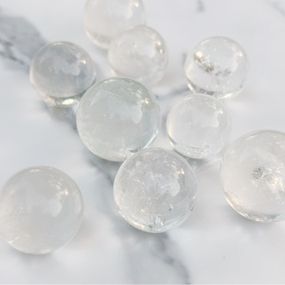 Hand Crafted | Accents | Clear Quartz Mini Spheres The Master Healer ...